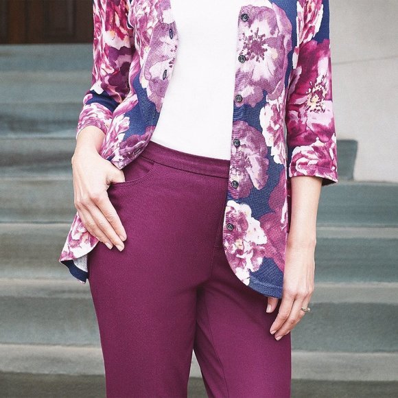 Plus Size Trouser Pants by Isaac Mizrahi - Picture 3 of 4